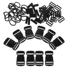 20 Sets Bag Hardware Accessories Belt Adjuster Sliders Backpack Buckle Clasps