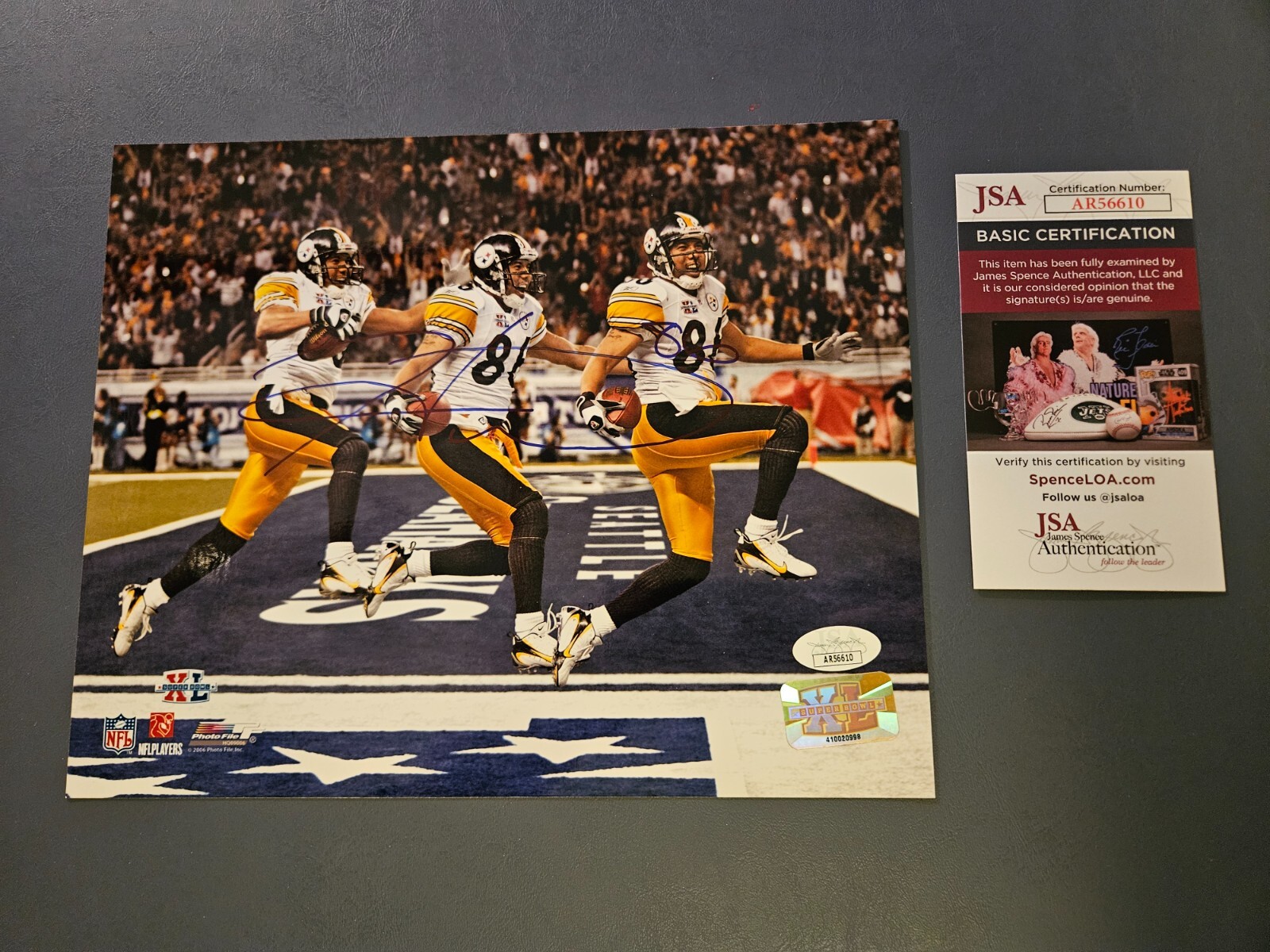 HINES WARD "86" Signed Autographed Pittsburgh Steelers SBXL 8x10 Photo - JSA COA 