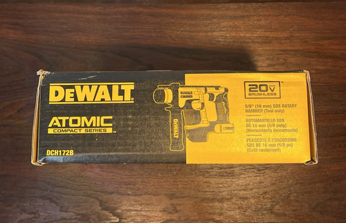 DeWALT DCH172B 20V MAX ATOMIC 5/8" Brushless SDS Plus Rotary Hammer - Bare Tool - Picture 7 of 8