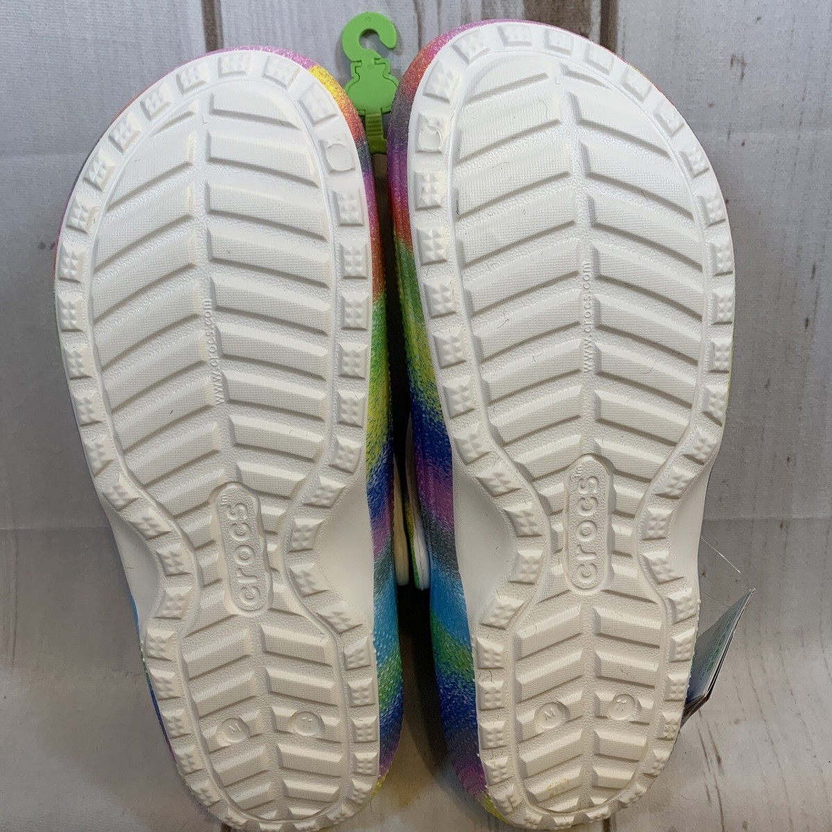 Crocs Classic Lined Clog Shoes Mens 11 Spray‎ Tie Dye Colorful Slip On Crocs Classic Lined Tie-Dye Clog Black/Multi Spray Dye Men main image 3