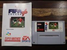 Thumbnail of ebay&reg; auction 127013607890 | Fifa Soccer 96 - SNES - Super Nintendo - EA Sports Fußball mit Anleitung