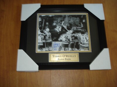 Terry Riley Autograph TERRY O'REILLY Framed & Matted AUTOGRAPH SIGNED 8X10 FIGHT PHOTO COA | eBay
