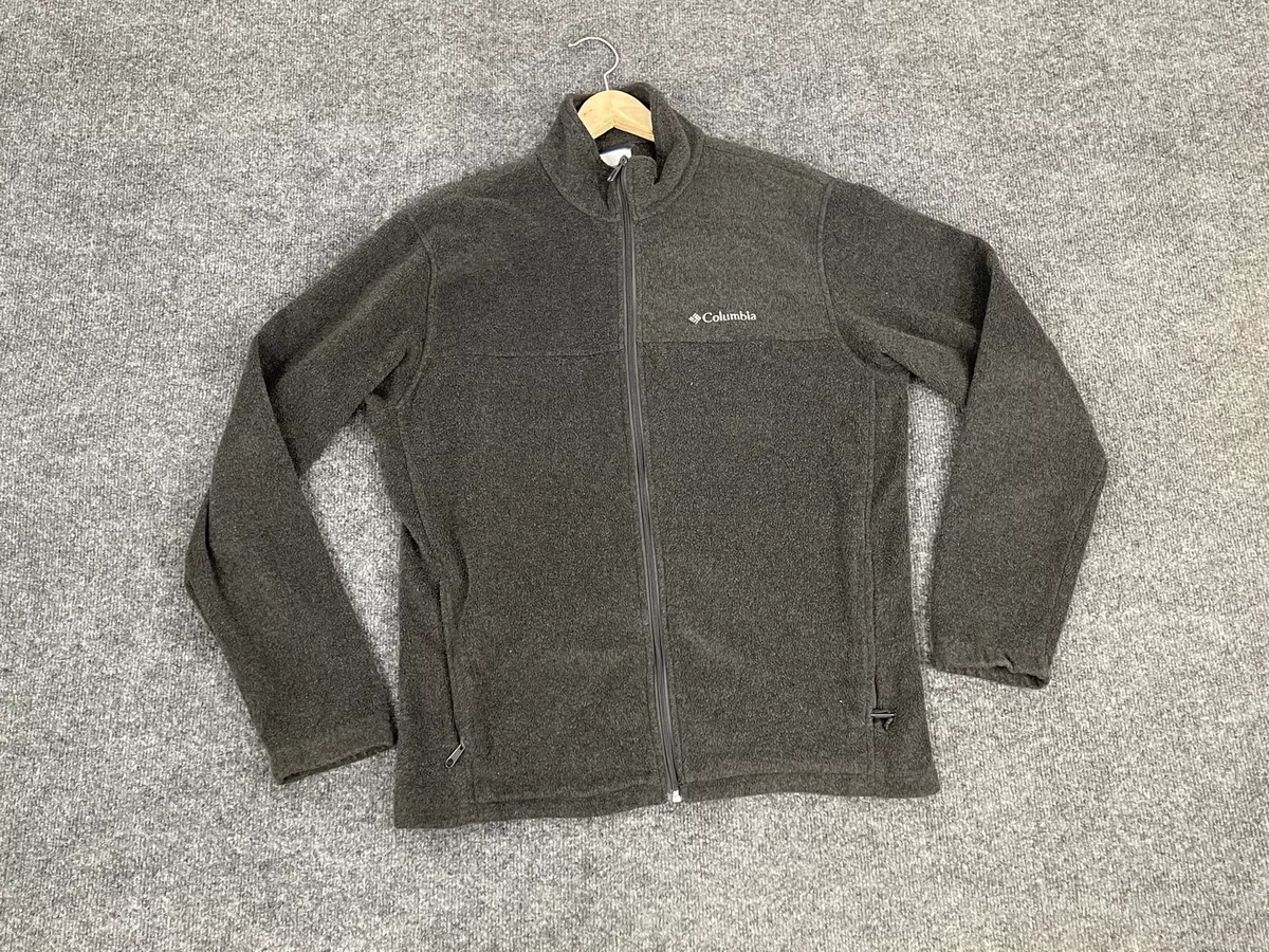 Columbia Jacket Mens Large Sweater Gray Pullover Full Zip