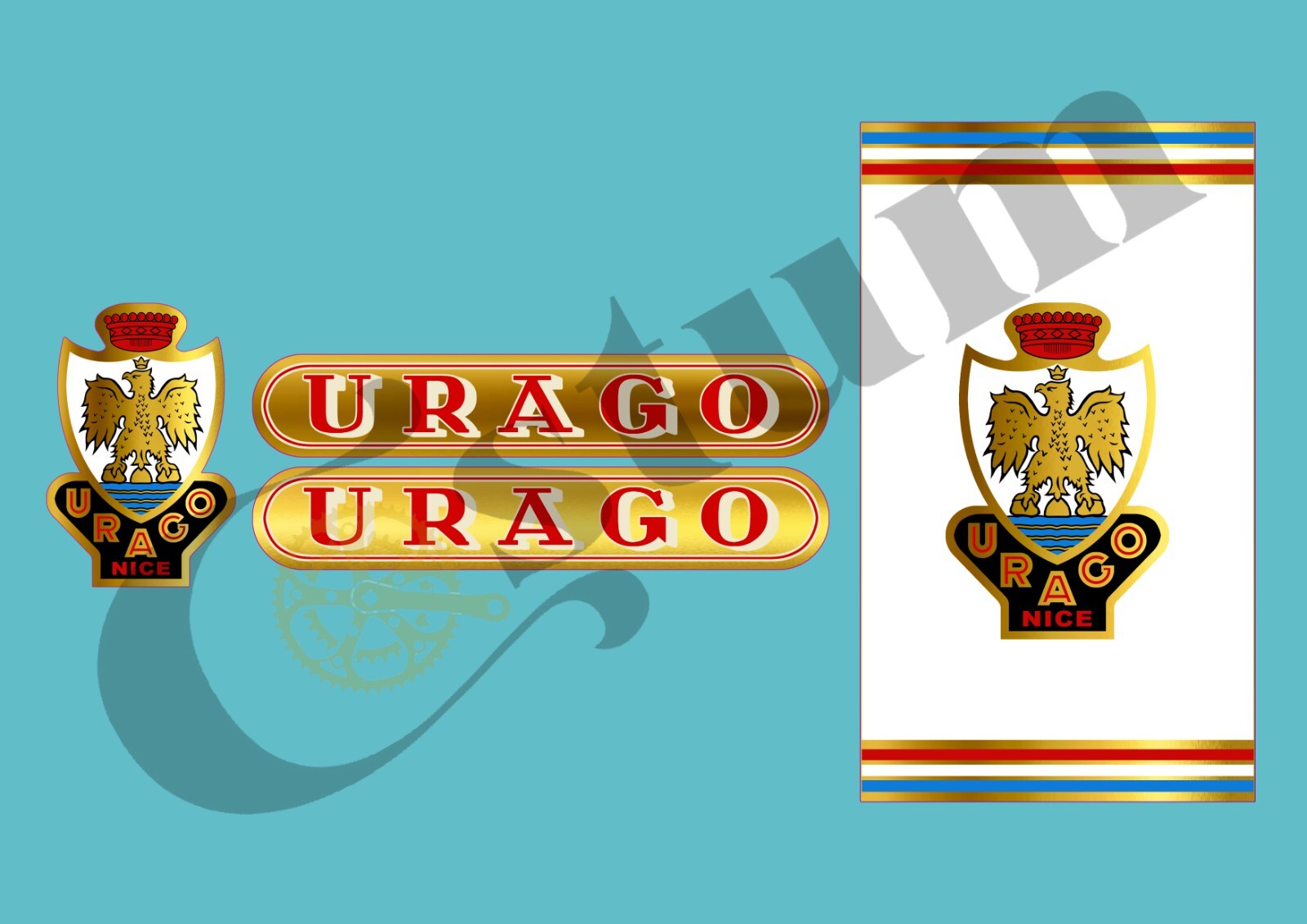 Stickers Urago vélo anti UV pour réparer les logos effacés de votre ancienne bicyclette
