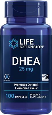 Life Extension DHEA 25 mg   Supplement for Hormone 100 Count (Pack of 1)