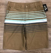 Boys' Striped Board Shorts Swim Trunks Adjustable Waist size 18 Art Class