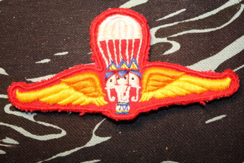 Real Tailandia Ejército Aerotransportado Básico Paracaidista Militar Saltar Alas Tela Insignia - Imagen 2 de 3