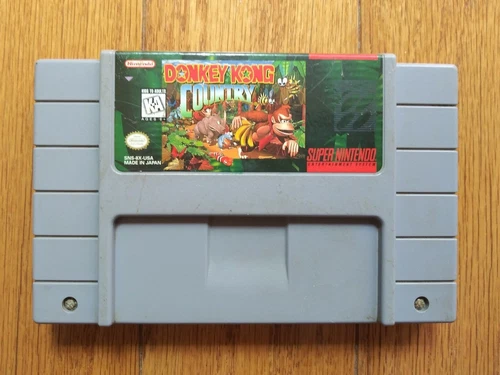 Donkey Kong Country Super Nintendo SNES Game Tested & Working! Authentic!