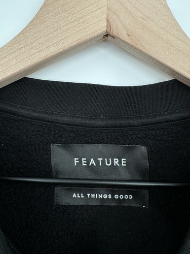Utah Jazz Feature All Things Good Sweatshirt Black NBA Official USA Made Size L - Picture 5 of 6