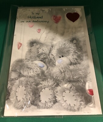 Me To You Tatty Teddy On Our Anniversary Card 6 X 9 Inches (15 X 22 Cm