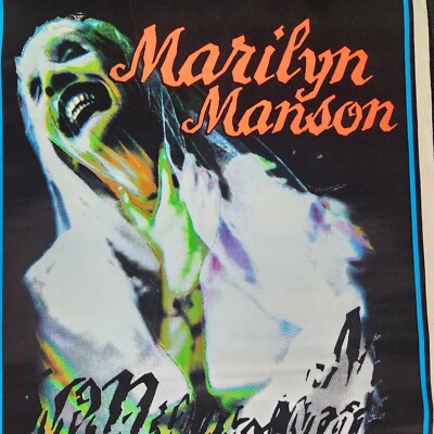 Vintage Marilyn Manson 1996 Sweet Dreams blacklight poster