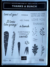 Stampin Up THANKS A BUNCH 19 Stamps-New/SAB/Mixed Themes-Words/Vegetables
