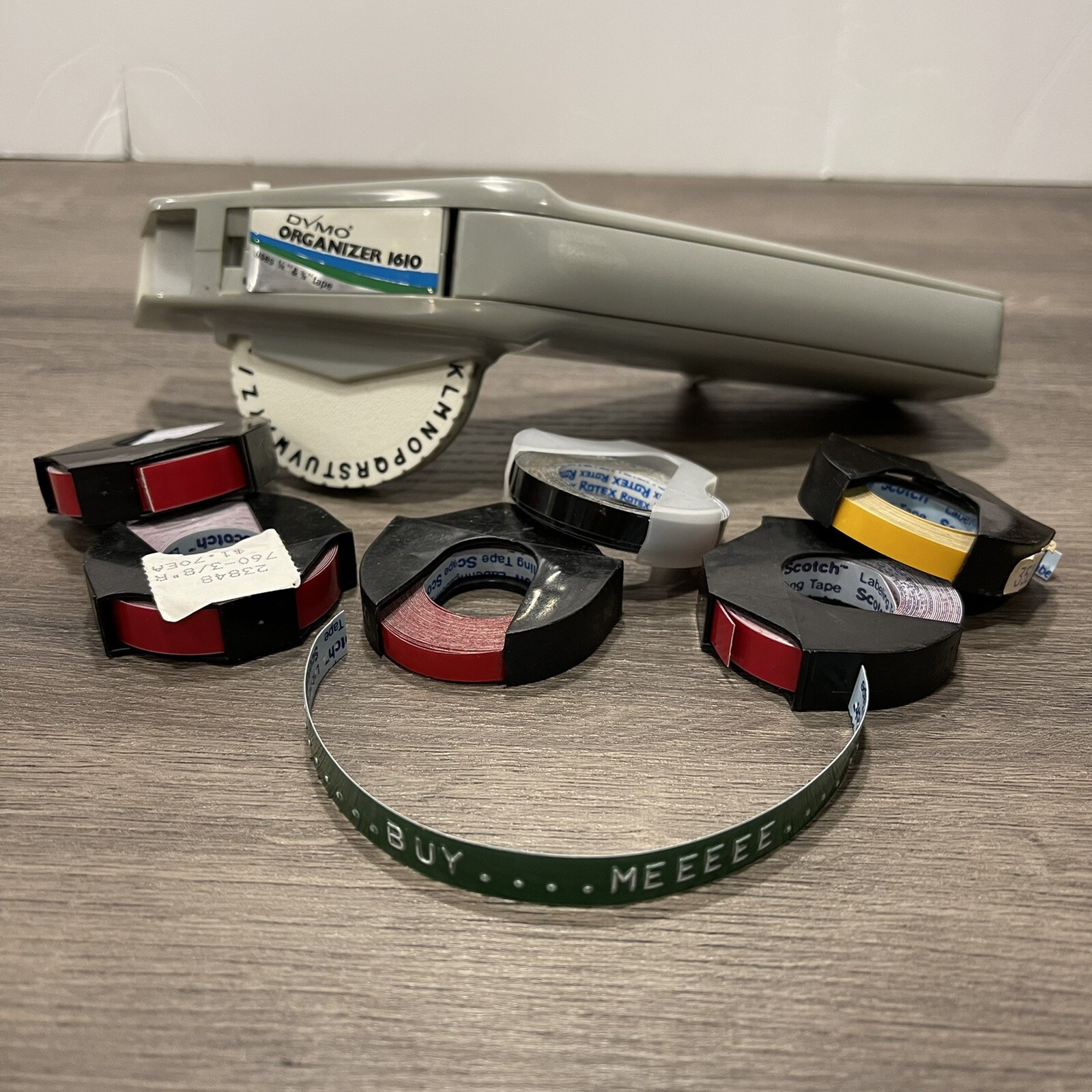 Vintage Dymo 1610 Label Maker Writer 