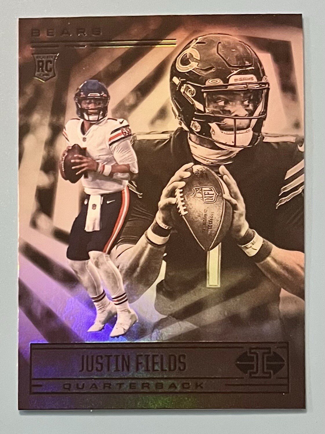 Justin Fields RC Rookie 2021 Panini Illusions #62 Chicago Bears