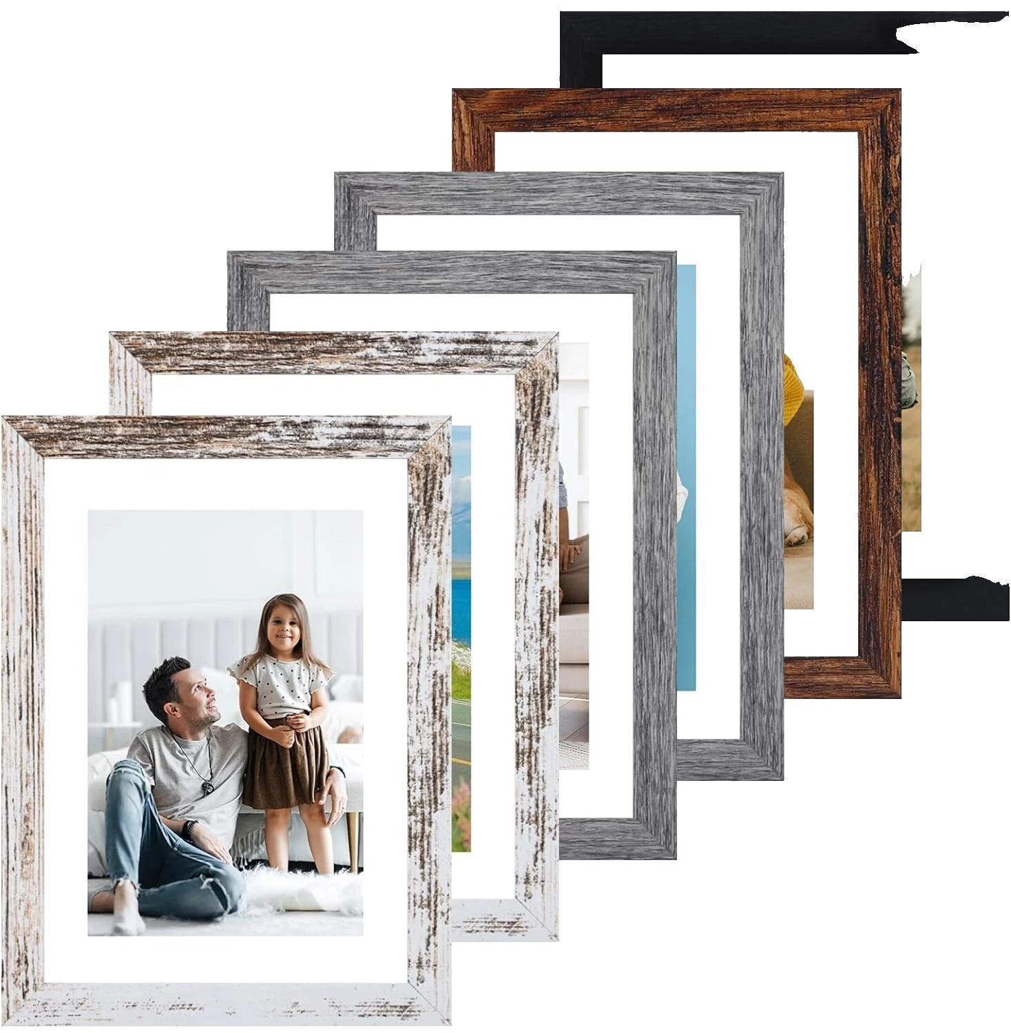 Wooden Frame Set Farmhouse Picture Frames