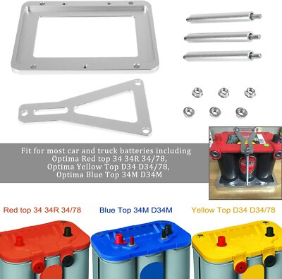 Universal Battery Tray Hold Down Trunk Box 551181 For Optima Race Racing Mount