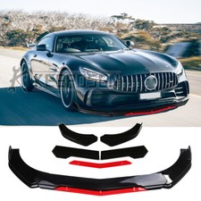 For Mercedes-Benz AMG GT R Gloss Front Bumper Lip Splitter Spoiler Chin Body Kit
