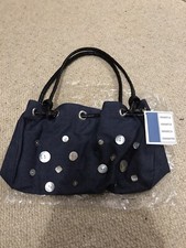 Avon Vintage Denim Button Bag