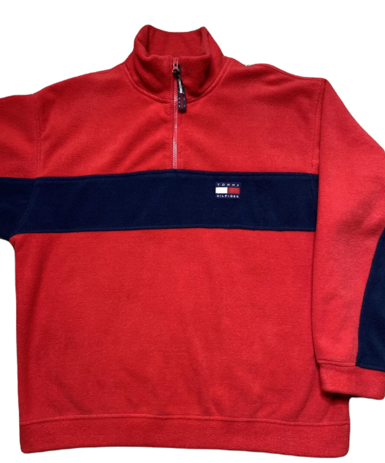 VTG Tommy Hilfiger Quarter Zip Fleece 
