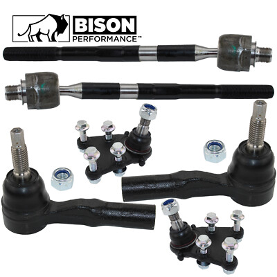 Bison Performance 6pc Front Tie Rod Lower Ball Joint Kit For Colorado Canyon RWD