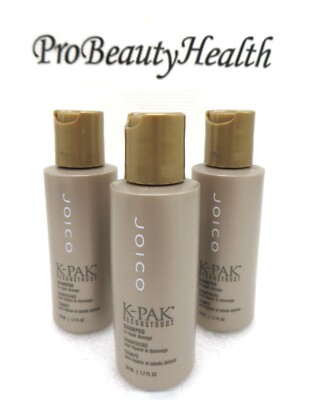 JOICO K-PAK Reconstruct Shampoo 1.7 oz  travel size! 3 bottles