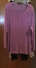 New Lavender Button Down Top or Jacket Vikki Vi 2X made in USA