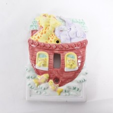 Noah Ark Animals Light Switch Cover Ceramic Gibson