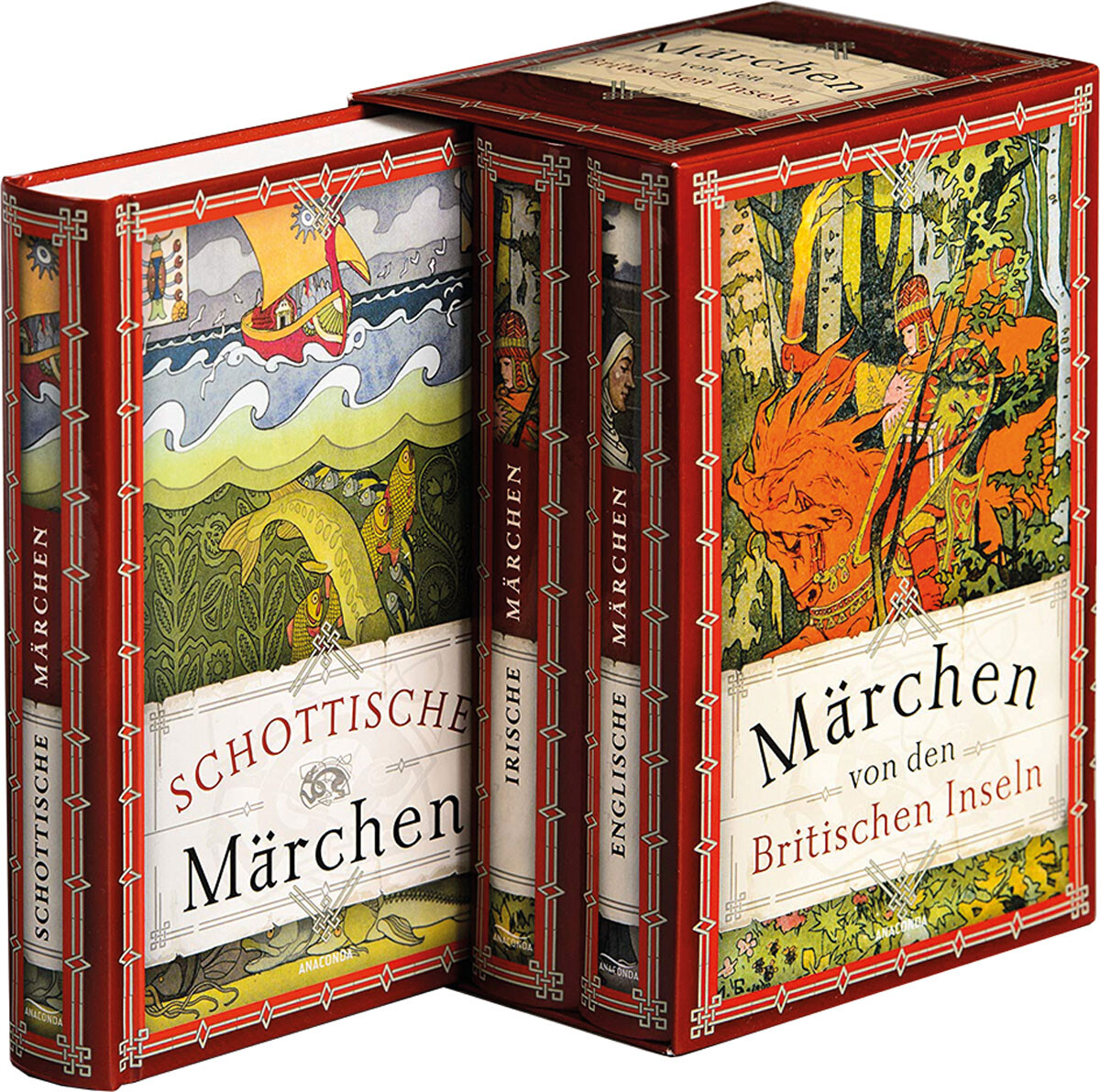 Thumbnail - Märchen Von Den Britischen Inseln. 3 Bände Schuber. Erich Ackermann
