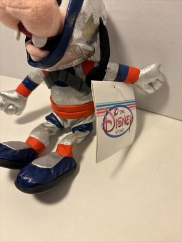 Disney Bean Bag 8” Plush Spaceman Astronaut Goofy Beanie w/Disney Store Tag - Picture 2 of 6
