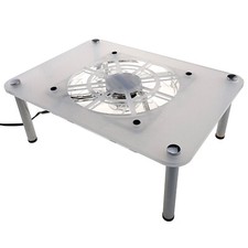 USB Fan Stand 1200RPM Desktop Air Cooler Platform for Router Modem PS5 Xobx PC