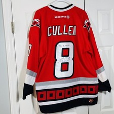 autographed  Matt Cullen #8 Koho Jersey Carolina Hurricanes NHL Hockey Sz LARGE