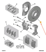 Disque de frein Peugeot 4008
