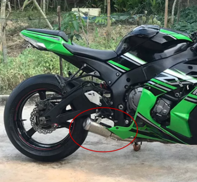 Fit For Kawasaki Ninja ZX6R ZX-6R ZX636 2009-2023 Exhaust Mid Link