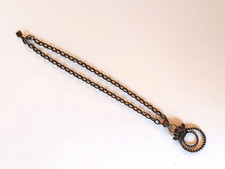 Corrine McCormack Eyeglass Holder Necklace Bronzed Look Metal CMc