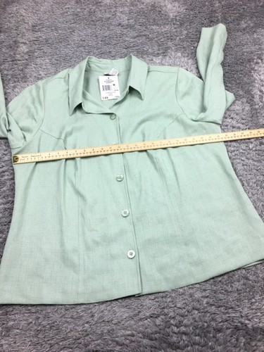 Jaclyn Smith Jacket Woman Size 22W Polyester Linen Collection Button Up - Picture 6 of 11