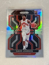 2021-22 Prizm David Johnson Silver Prizm Rookie RC #278 Raptors