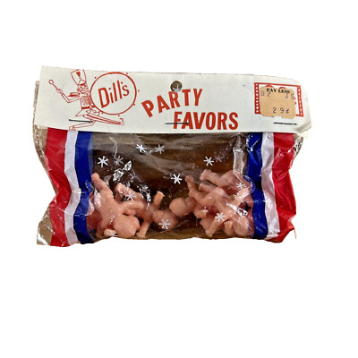 VTG NEW OLD STOCK DILL's Party Favors 7 Babies Retro