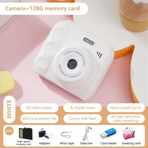 Mini CCD Digital Camera Portable Retro Photo Machine Photography Gifts for Ki-*- - Photo 7/20