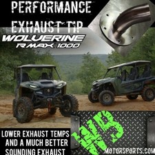 YAMAHA WOLVERINE X2/X4 PERFORMANCE UTV EXHAUST TIP USA MADE