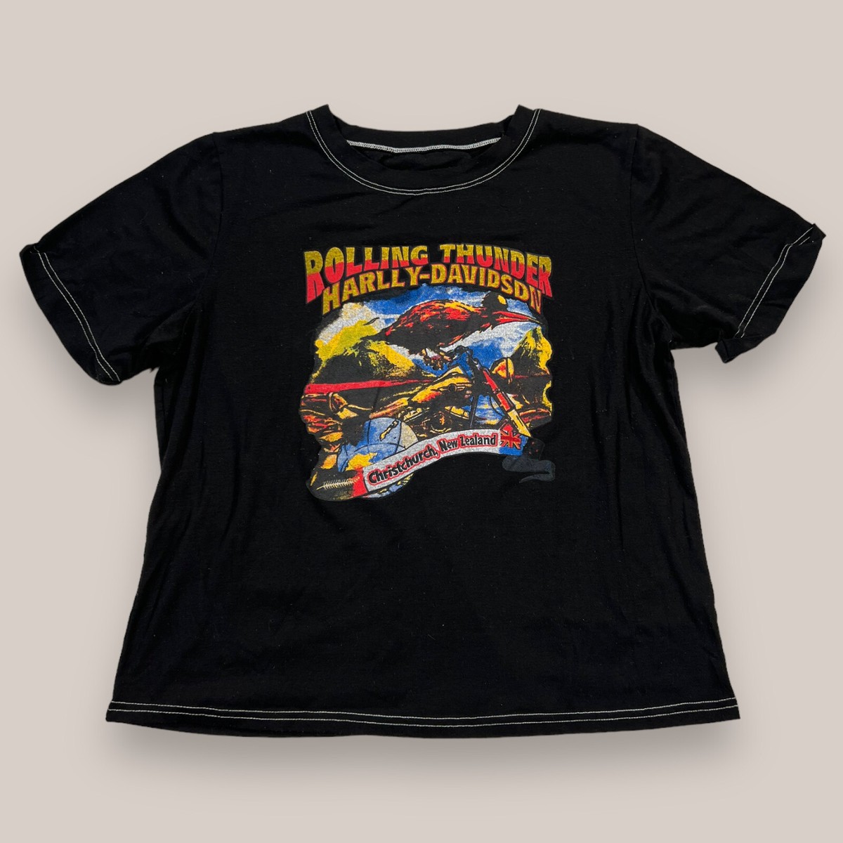 Harley-Davidson Rolling Thunder Tシャツ Harley Davidson Rolling Thunder Christchurch New Zealand
