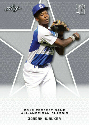 JORDAN WALKER 2019 LEAF PERFECT GAME LIMITED EDITION ROOKIE CARD 