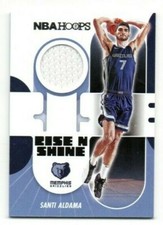 2021-22 Panini NBA Hoops - Rise N Shine Memorabilia Santi Aldama