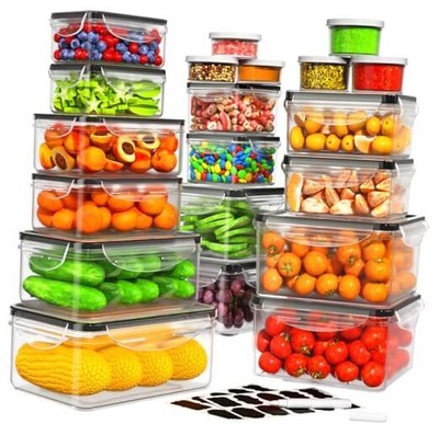 40 PCS Food Storage Containers with Lids Airtight, 100% Leakproof Pack of 20