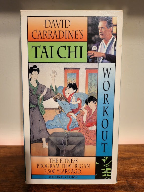David Carradine's Tai Chi Workout Original Version (VHS, 1993) Kung Fu  Fitness