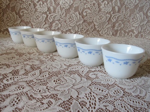 6 Pyrex Corning Cup (s) Morning Blue - Imagen 3 de 12