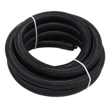 6an 38 Fuel Line Hose Braided Nylon Stainless Steel Oil Gas Cpe An6 10ft Black