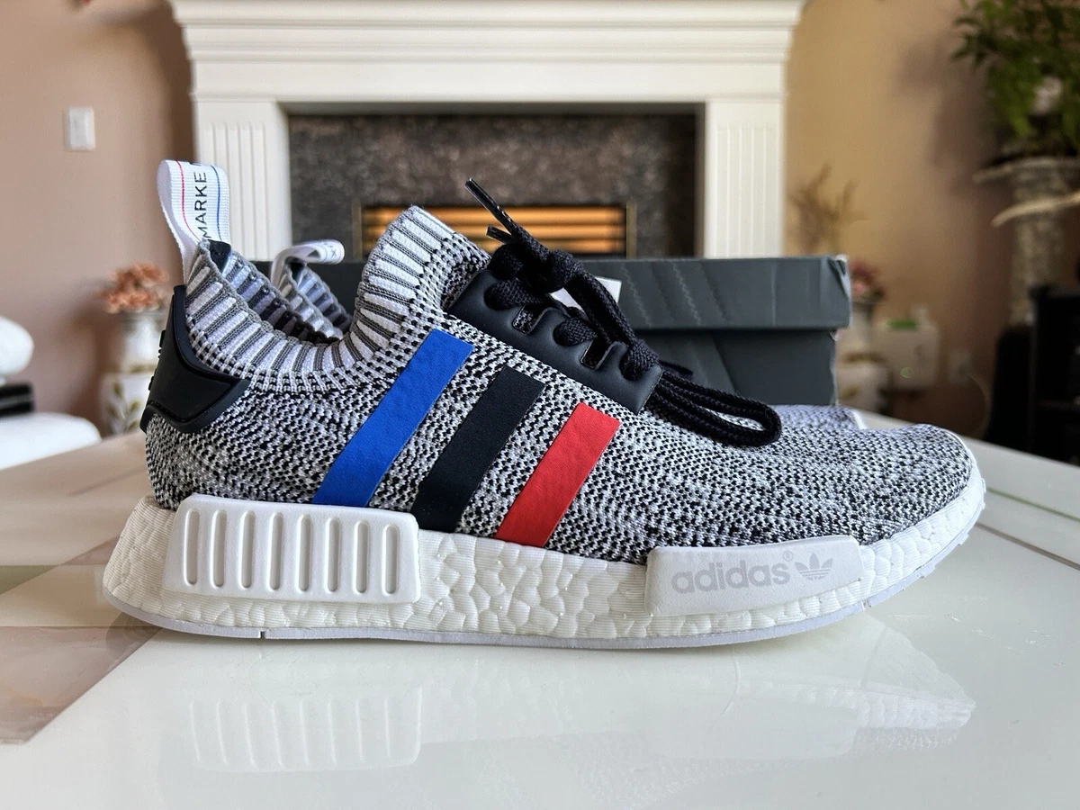 adidas gazelle silver green womens Adidas NMD R1 Primeknit Tricolor Black NOIRFONCE Sneakers main image 1