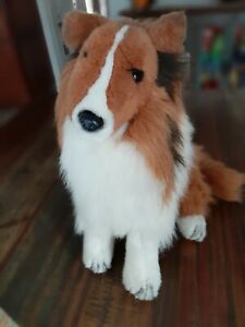 Lassie Plush Sitting Up Dog Vintage 1989 GUND Collie Lovey Stuffed Animal | eBay