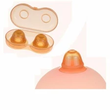 Silicone Nipple Corrector Clip for Flat Inverted Nipples Correct 1 Pair Brown