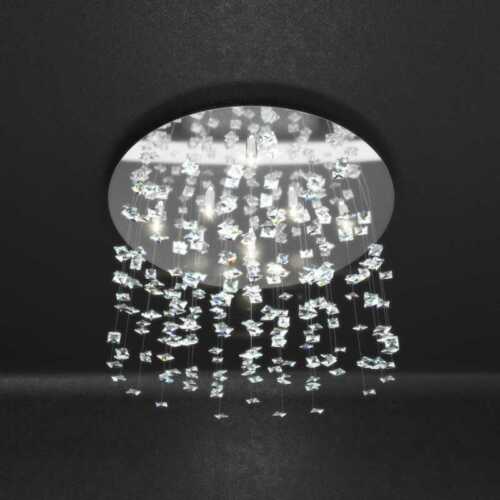 Ceiling Modern With Crystals Squares 8 Lights Tpl 0777